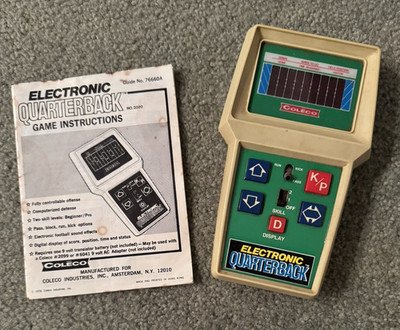 Vintage ~ Coleco Electronic Quarterback ~ Football Game ~ Works