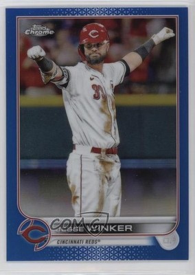 2022 Topps Chrome Blue Refractor 96/150 Jesse Winker #21 ff8