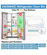 2 Pack Refrigerator Bins  240356402, For Kenmore, Frigidaire