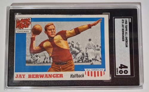 Jay Berwanger #78 1955 Topps All American card