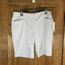 Women's NWT Grand Slam Gray Comfort Stretch Waistband Golf Shorts Sz. 12