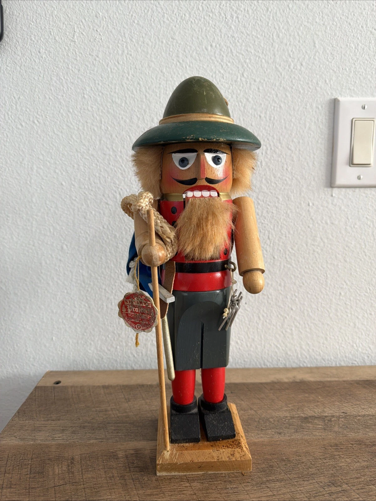 Steinbach Volkskunst Mountain Climber Nutcracker Vintage West Germany