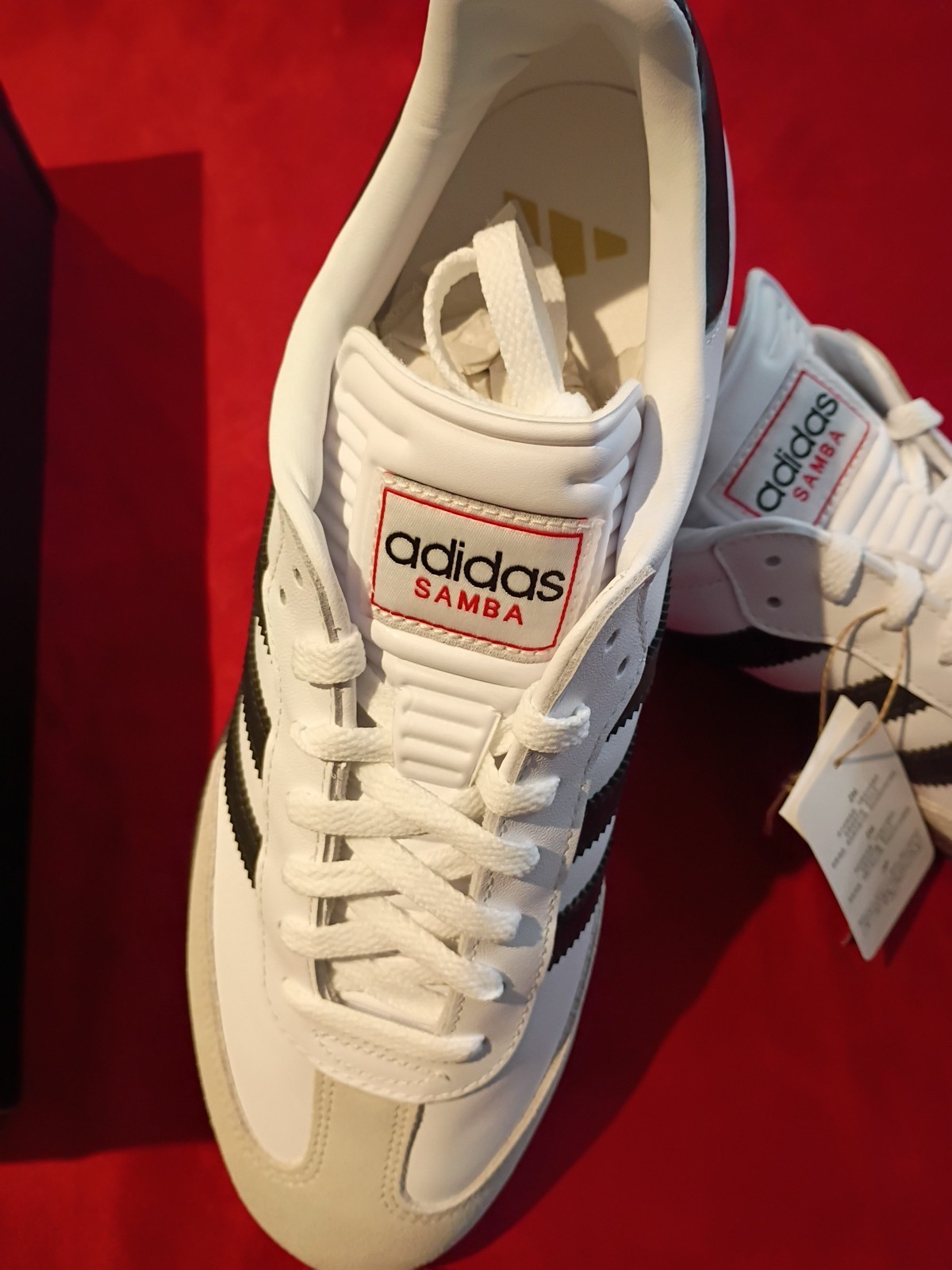 Adidas Men's Samba Soccer Size 12 WHT/BLACK NEW thumbnail 2