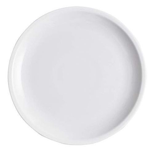 Saturnia 6 Dinner Plates Roma In White Porcelain 27 Cm
