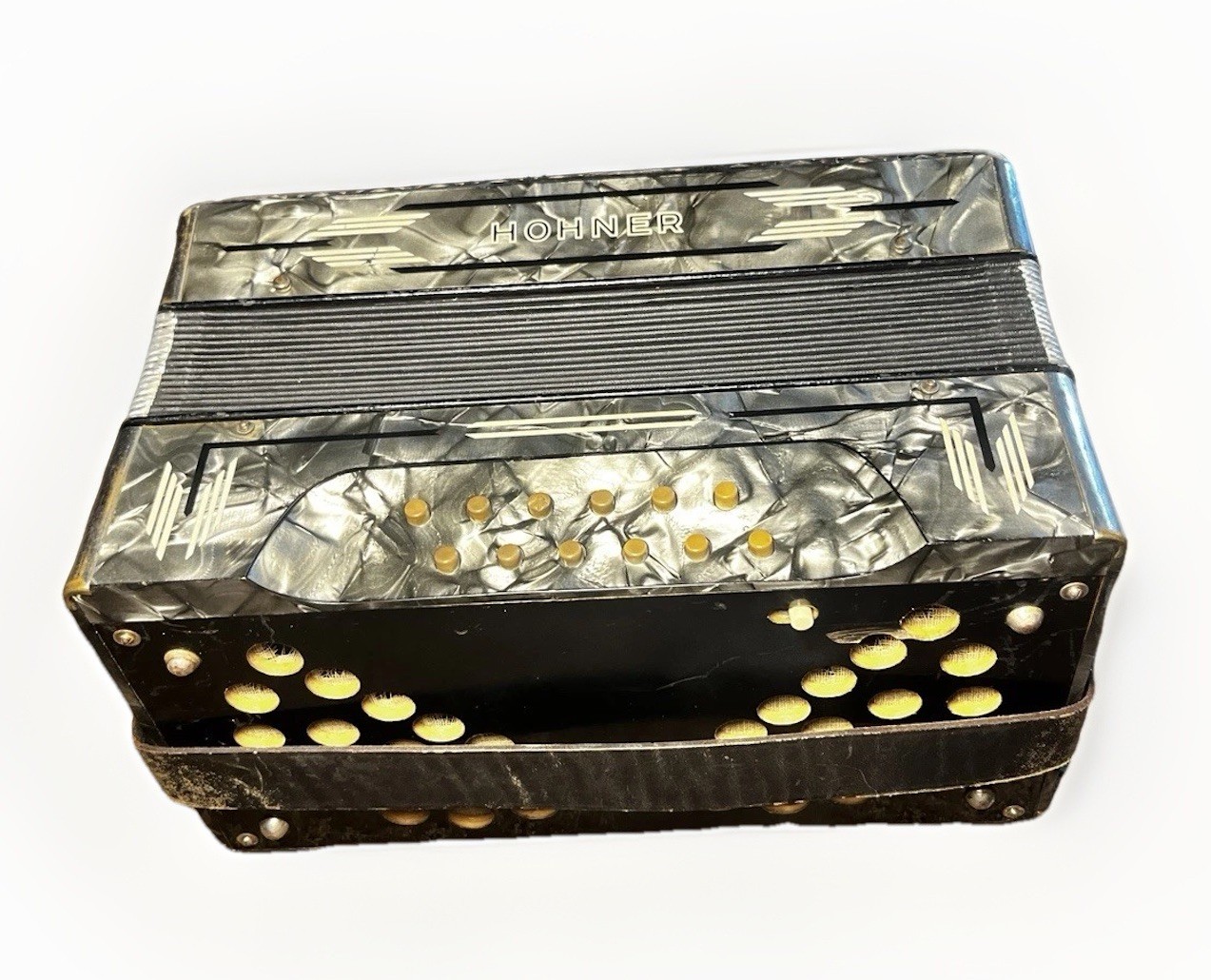 Hohner A-440 Professional Accordion, Used, Germany, Mother of Pearl