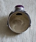 Sterling Silver (.925) Madagascar Pink Ruby Oval Cabochon  Gemstone Ring — photo 5