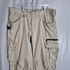 Blaklader Work Pants Men's 34x32 Ripstop Knee Pad Ready Cargo Utility Khaki 0445
