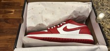 Air Jordan 1 Low Summit White/Varsity Red - Size 14