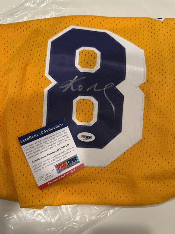 Kobe Bryant Signed #8 Los Angeles Lakers Jersey PSA/DNA Certified