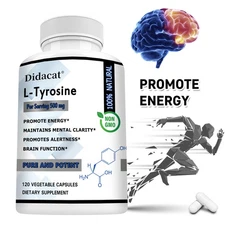 L Tyrosine Promote Brain Nervous System Health Improves Clarity Thinking 30-120