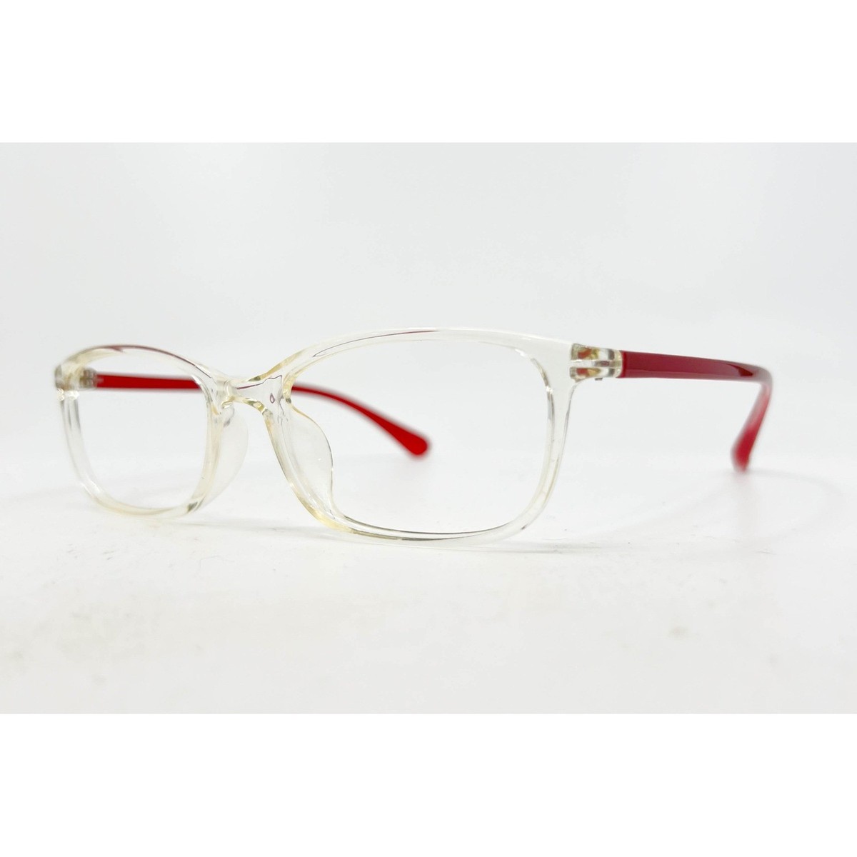 Zenni Optical 28707 Womens Clear Red Rectangular Eyeglasses Frames