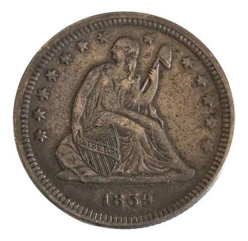 1859-P Seated Liberty Quarter — photo from another recent sale