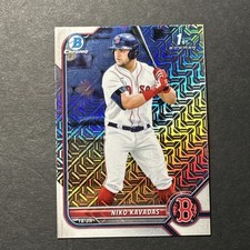 2022 Bowman - Chrome Prospects Niko Kavadas #BCP-68 Mojo Refractor (RC) Red Sox