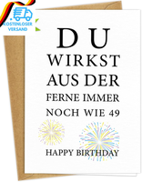 Geburtstagskarte 50. Geburtstag Frauen & 50 Geburtstag MäNner - Karte Zum 50 Geb