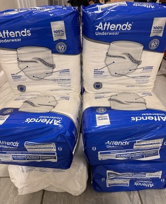 Lote de Pañales Tipo Underwear Attends XL   Extra Heavy Absorbency   10Paquetes