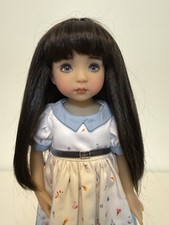 New Wig for Dianna Effner Little Darling doll - Dark Brown wig Size 7-8