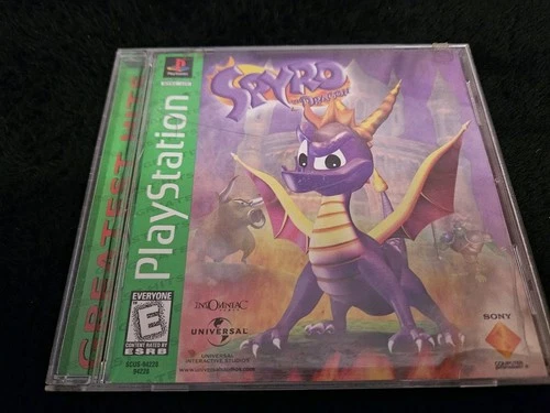 Spyro the Dragon (PlayStation 1, 1998) CIB - NM Disc- NO Scratches  - Tested
