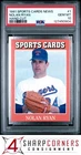 1991 ALLAN KAYE'S SPORTS CARDS NEWS MAGAZINE HAND CUT #1 NOLAN RYAN HOF PSA 10