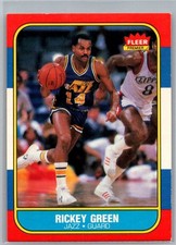 1986-87 Fleer Basketball Iconic Set Rickey Green #39 A