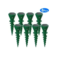 Solar Powered Animal Repeller Outdoor Ultrasonic for Mole Gopher Vole Rat Pest R