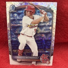 2025 1st Bowman Chrome Prospects JJ Wetherholt MINI DIAMOND REFRACTOR #BCP-22 🔥