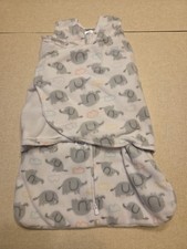 Halo Baby Fleece Sleep Sack Swaddle Newborn 0-3 Months Elephants