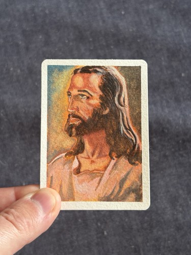 ACEO OOAK Original Layered Gouache Head of Jesus Christ Mini Art - AVArtVault