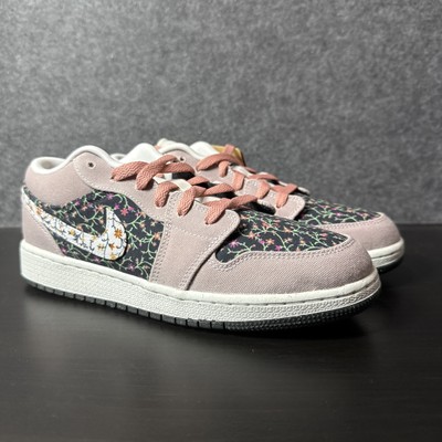 Nike Air Jordan 1 Low SE GS Floral Kinder Gr Eu 38.5 Uk 5.5 Us 6