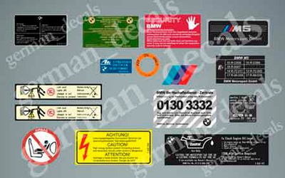 #ad STICKERS SET RESTORATION DECALS FOR BMW E39 M5 $39.99