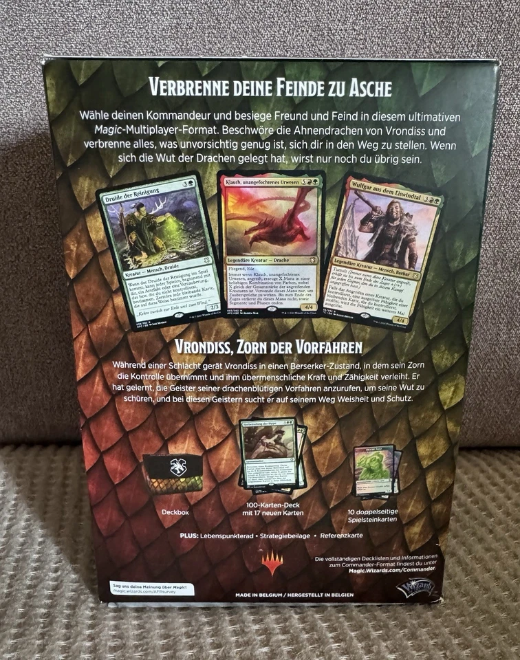 MTG Magic The Gathering Commander Deck Zorn der Drachen - Deutsch OVP Neu - Bild 2 von 4