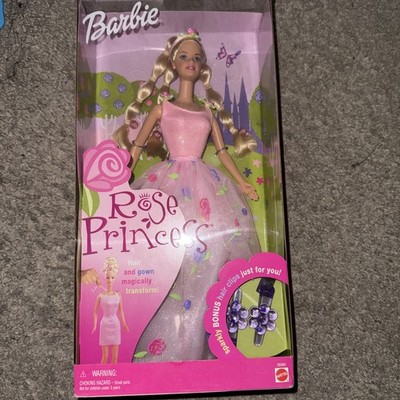 2000 Rose Princess Barbie Doll #28990 Hair/Gown Transform NEW in SEALED BOX 