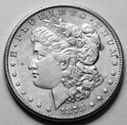 1878s Morgan Silver Dollar, 90% Silver, Very Good Condition, San Francisco Mint