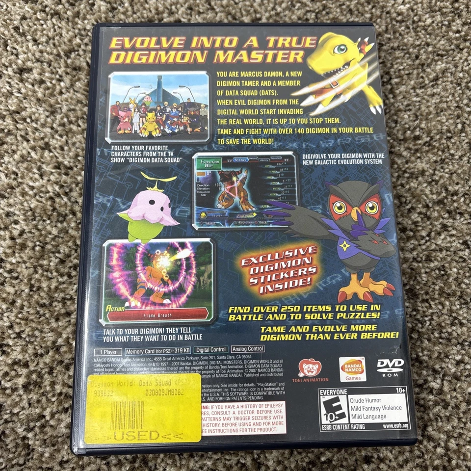 Digimon World: Data Squad No Manual Tested  (Sony PlayStation 2, 2007) - Image 2 of 4