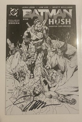 Batman 159 Ashcan Autographed By Jim Lee With Certificate Of Authenticity 
