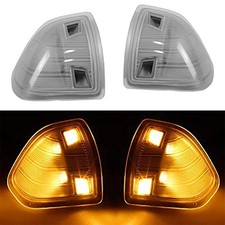 LED Side Mirror Turn Signal Light Left Driver Left  Right  Clear Cover Lens  