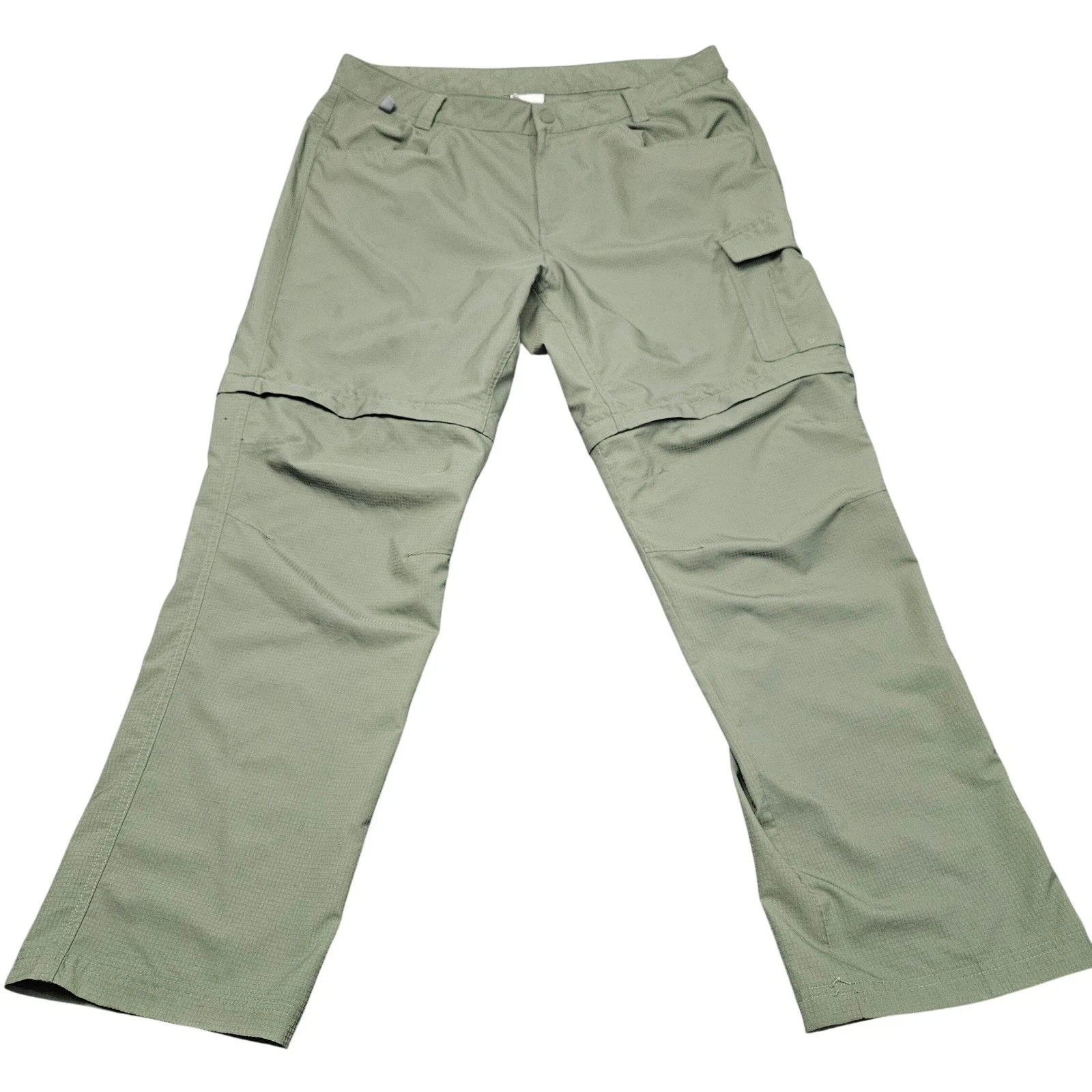Columbia PFG Convertible Cargo Pants 38x32 Green Zip Off Utility Fishing Gear