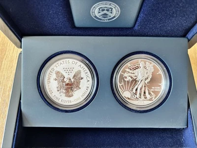 2013-W American Eagle West Point Two-Coin Silver Set S40 - Etui & COA - selten - Bild 1 von 4