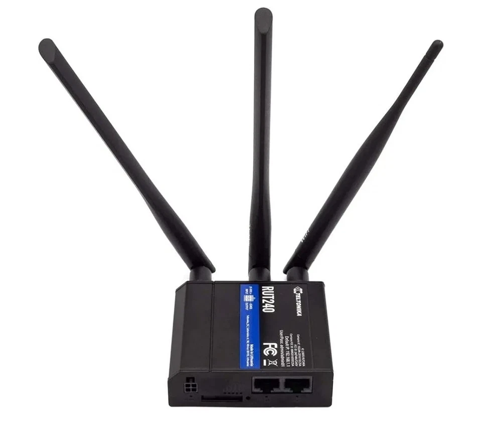 Teltonika Industrial 4G LTE Router, CAT 4, 2 Fast Ethernet, P/N: RUT24001U000 - Image 3 of 4