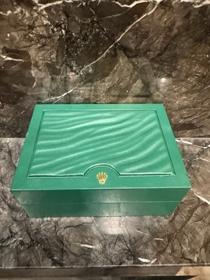 Authentic Rolex Watch Box 39139.04 Oyster M Green Wave w/ Outer Sl.  Card