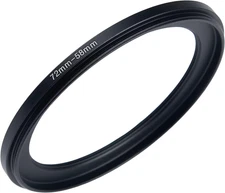 72Mm to 58Mm Step-Down Rings Filter Adapter for All Brands UV ND CPL Metal Step-
