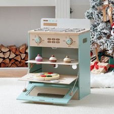 ROBOTIME Wooden Toy Kitchen Oven Playset, Montessori Pretend Play Kitchen Acc...