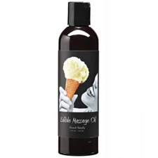 Earthly Body Edible Massage Oil French Vanilla Flavored - 8 oz