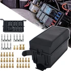 US Fuse Relay Box 6 Road 12 Slot Car Trunk Marine ATC/ATO Block Holder Universal