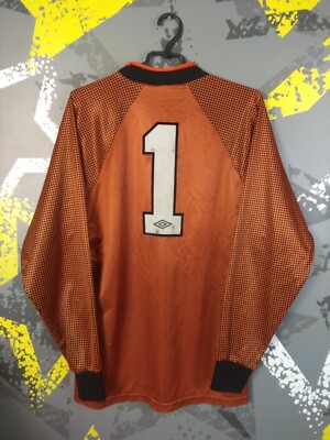 Umbro Vintage Jersey Goalkeeper Football Soccer Shirt #1 90s Mens