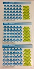 Weight Watchers Points Plus Value Stickers Set of three sheets sticker sheet