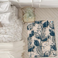 3D Vintage Leaves NAO9287 Game Rug Mat Elegant Photo Carpet Mat Fay