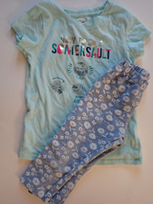 Girls T Shirt Cat Jack XS 4/5 and Nanette Capri Leggings 4T Outfit Lot