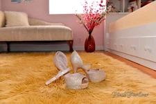 Luxury Home Area Rug Beige Sheepskin Rectangle 5' x 6' 123