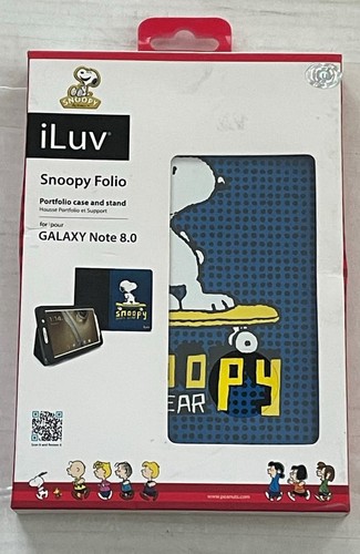 iLuv Snoopy Folio Portfolio case and stand for GALAXY Note 8.0 Blue S81SNOFBL - Picture 6 of 6