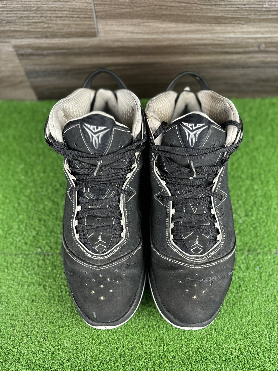 Air Jordan Melo 5 Black Mens size 13 as pictured 332294-002 Rare‎ Size 13 - Air Jordan Melo 5 Black Metallic Silver for sale  main image 4